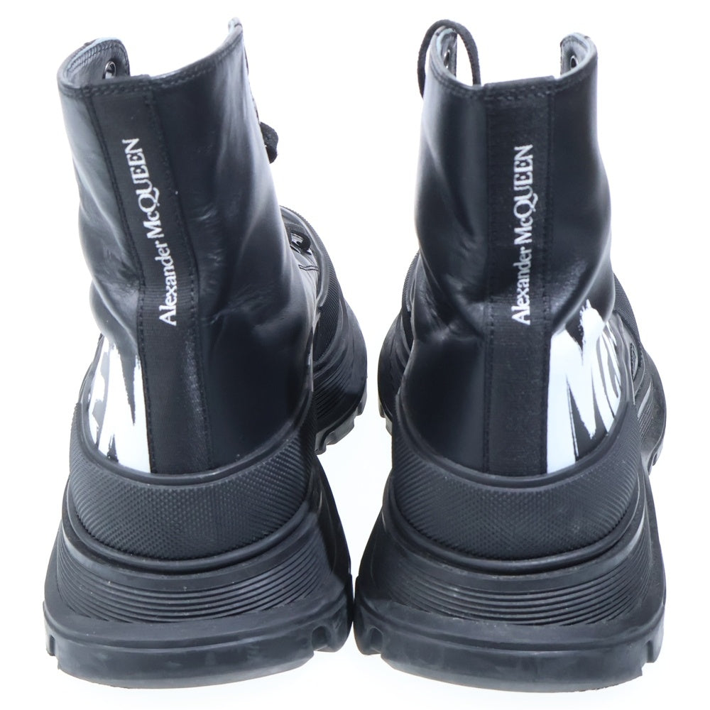 【良品】アレキサンダーマックイーン　オーバーサイズドスニーカー　厚底　黒　38 Alexander McQueen(アレキサンダーマックイーン) グラフィックオーバー