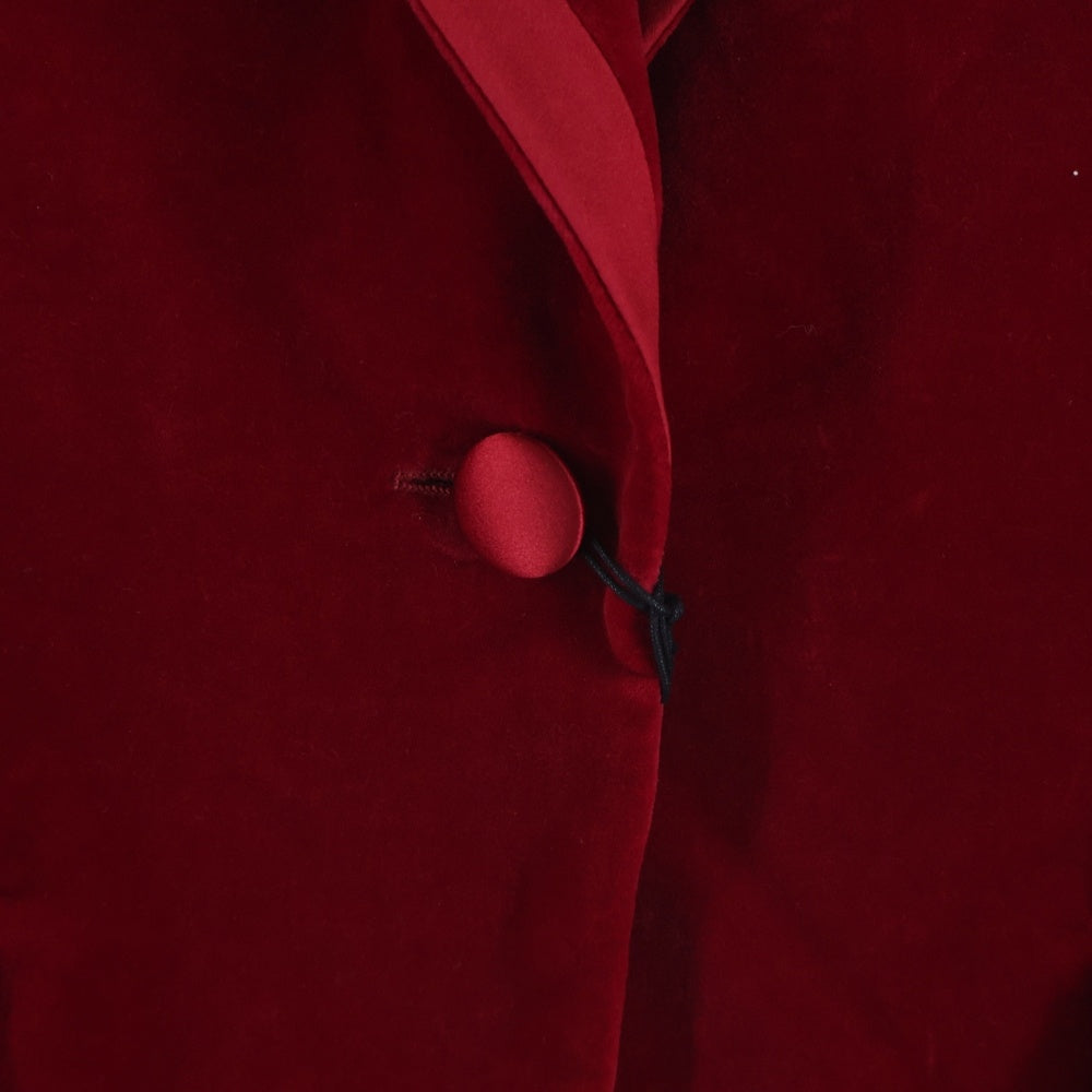 GUCCI(グッチ) ベルベット ピークドラペルシングルジャケット レッド 673899 ZAHW8 レディース