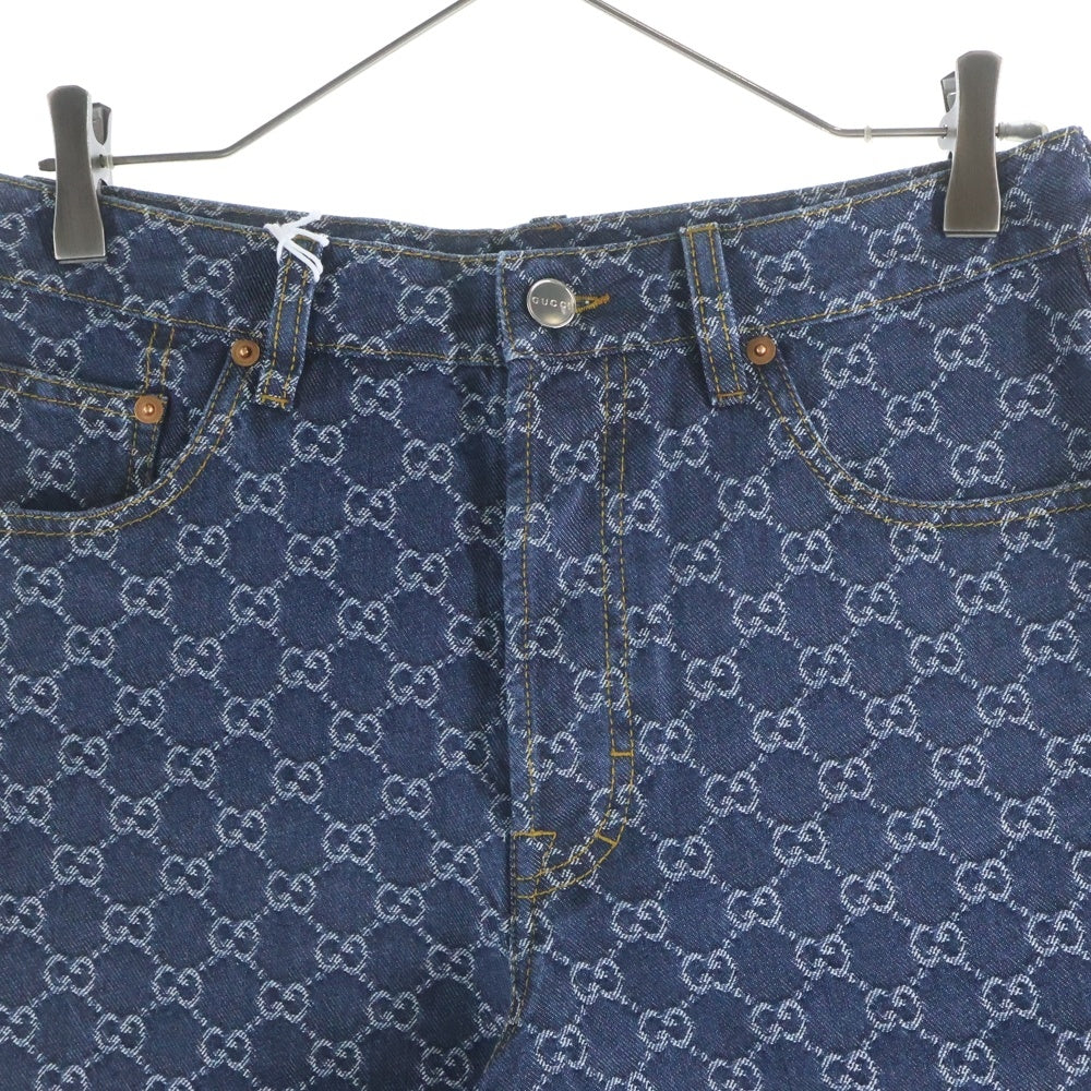 GUCCI(グッチ) GGジャガードデニムパンツ インディゴ 791386 XDCZE レディース