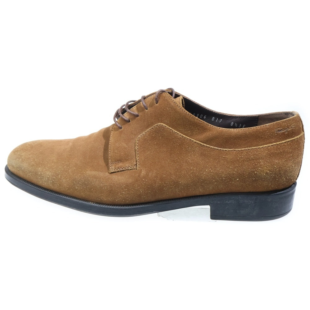 Salvatore Ferragamo(サルヴァトーレ フェラガモ) プレーントゥ スウェードレザーシューズ ブラウン