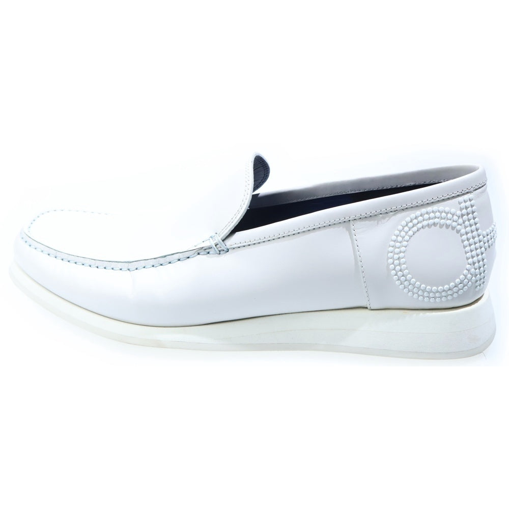 Salvatore Ferragamo(サルヴァトーレ フェラガモ) バックガンチーニデザインモカシンローファー ホワイト