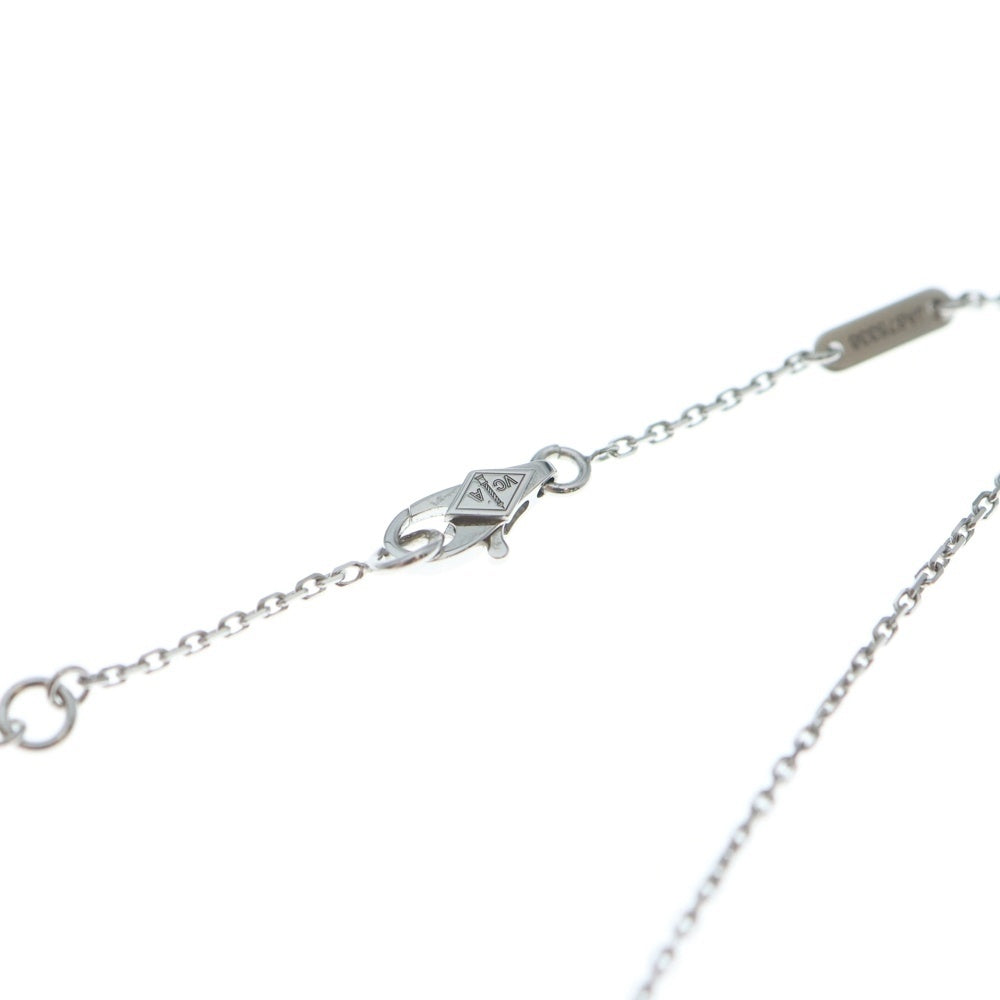 Van Cleef & Arpels(ヴァンクリーフアンドアーペル) スウィートアルハンブラ パピヨン ターコイズ ネックレス K18WG ホワイトゴールド/ライトブルー JA675338 レディース