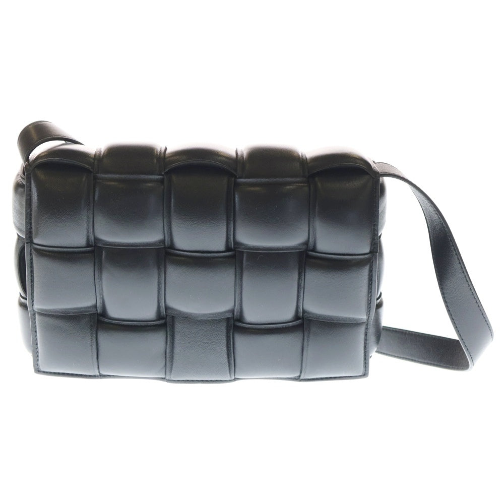 BOTTEGA VENETA(ボッテガヴェネタ) カセット ショルダーバッグ ブラック レザー ゴールド金具 レディース