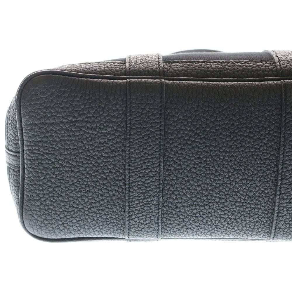 HERMES(エルメス) ガーデンパーティTPM ハンドバッグ ミニトートバッグ ブラック トワル×ネゴンダ レザー×キャンバス C刻印 シルバー金具 レディース