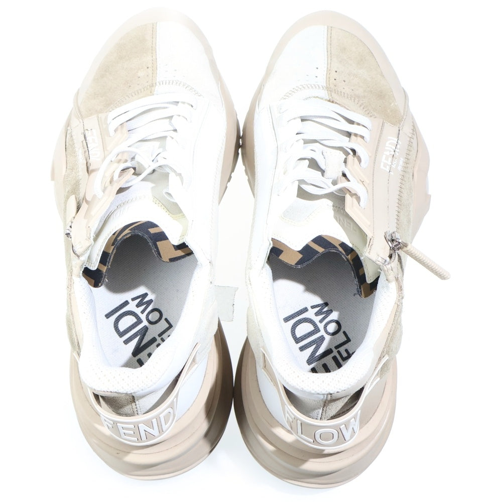 FENDI(フェンディ) フェンディ フロー ローカットスニーカー ベージュ
