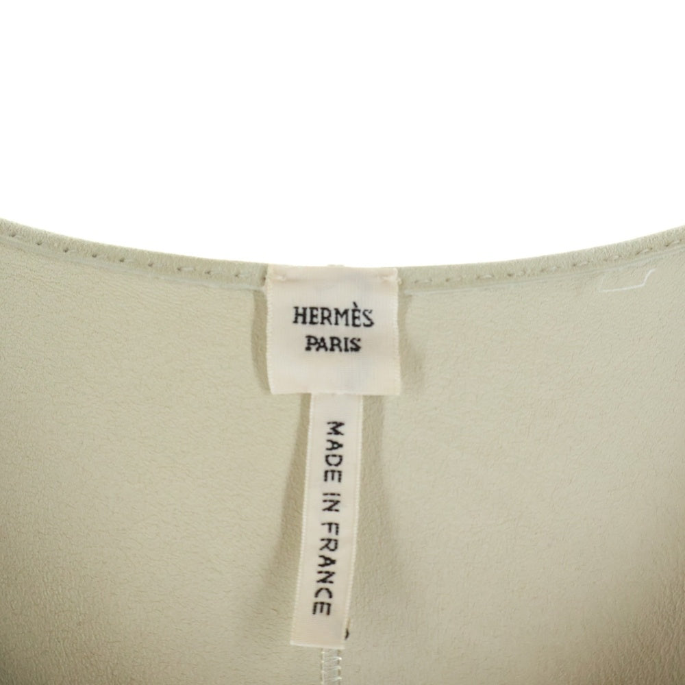 HERMES(エルメス) レザー マルチデザイン切り替え ワンピース ドレス マルチ