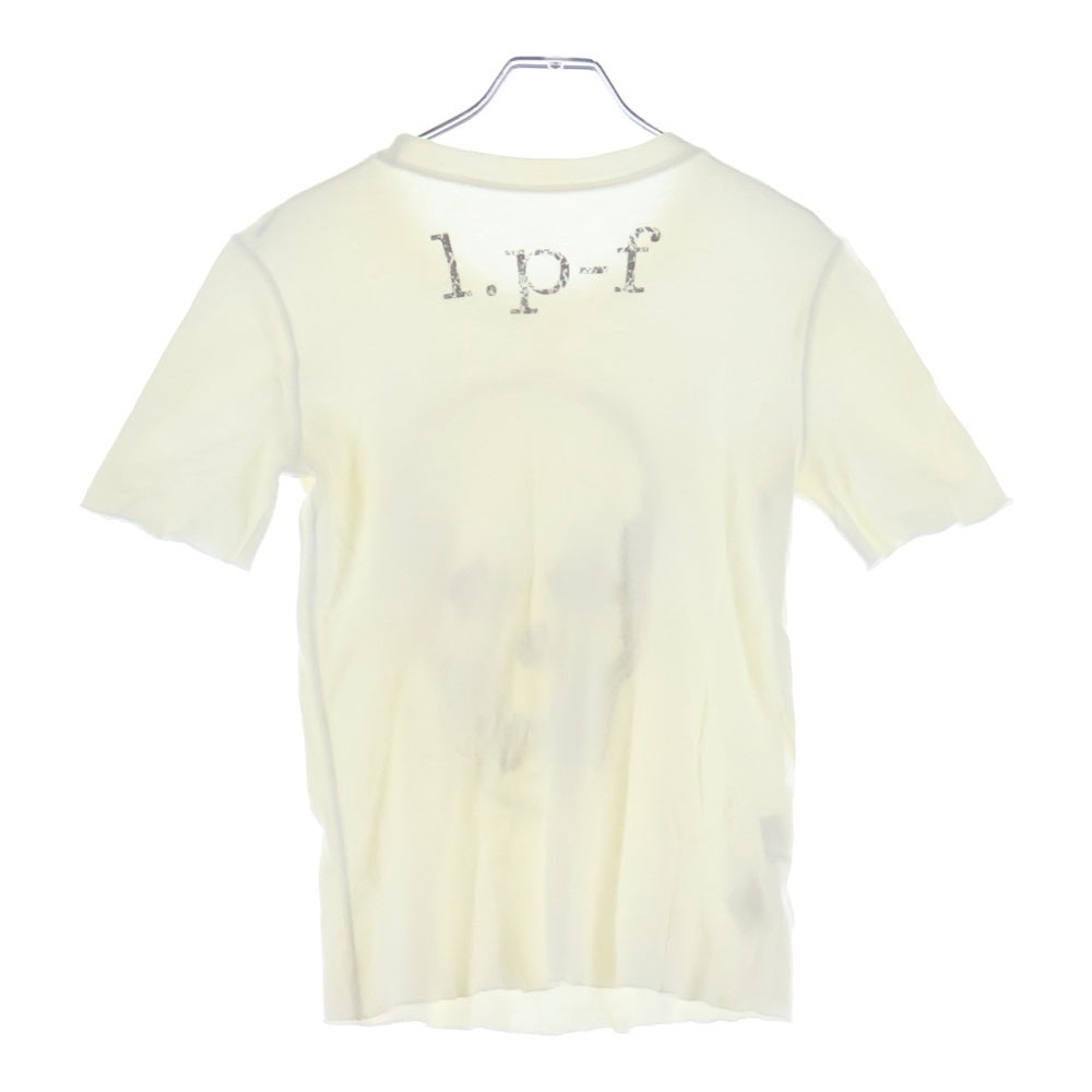 lucien pellat-finet(ルシアンペラフィネ) Glitter Skull S/S Tee ラメスカル 半袖Tシャツ カットソー ホワイト