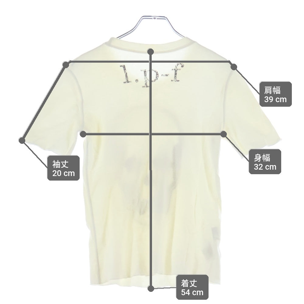 lucien pellat-finet(ルシアンペラフィネ) Glitter Skull S/S Tee ラメスカル 半袖Tシャツ カットソー ホワイト