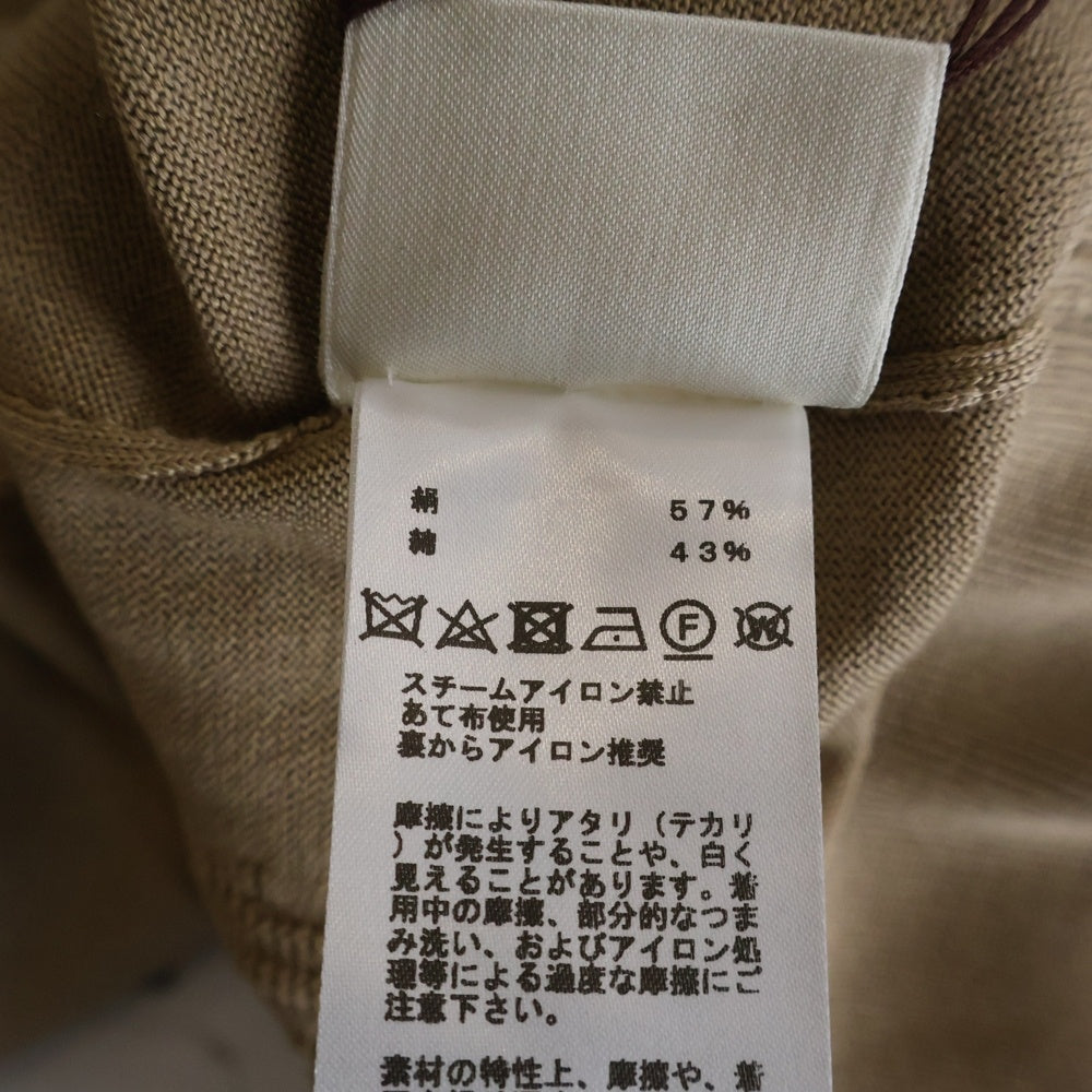 HERMES(エルメス) Hリフト 半袖ニット ひざ丈ワンピース ベージュ 16-7712 レディース