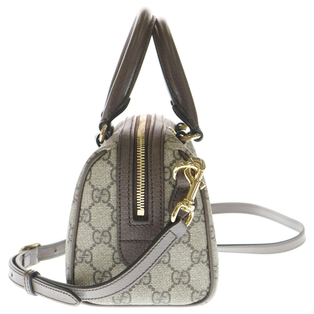 GUCCI(グッチ) オフィディア ミニトップハンドル ショルダーバッグ ブラウン PVCレザー 772053