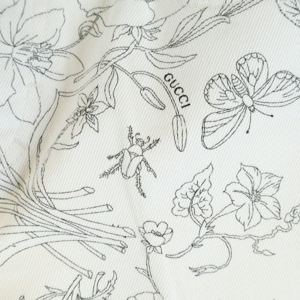 GUCCI(グッチ) フローラプリント パンツ ホワイト 812233 XDDC7 レディース