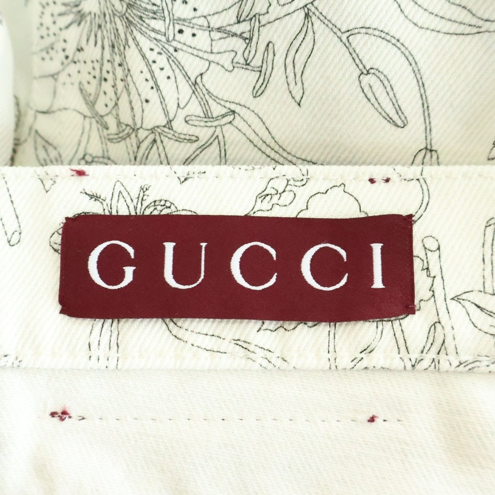 GUCCI(グッチ) フローラプリント パンツ ホワイト 812233 XDDC7 レディース