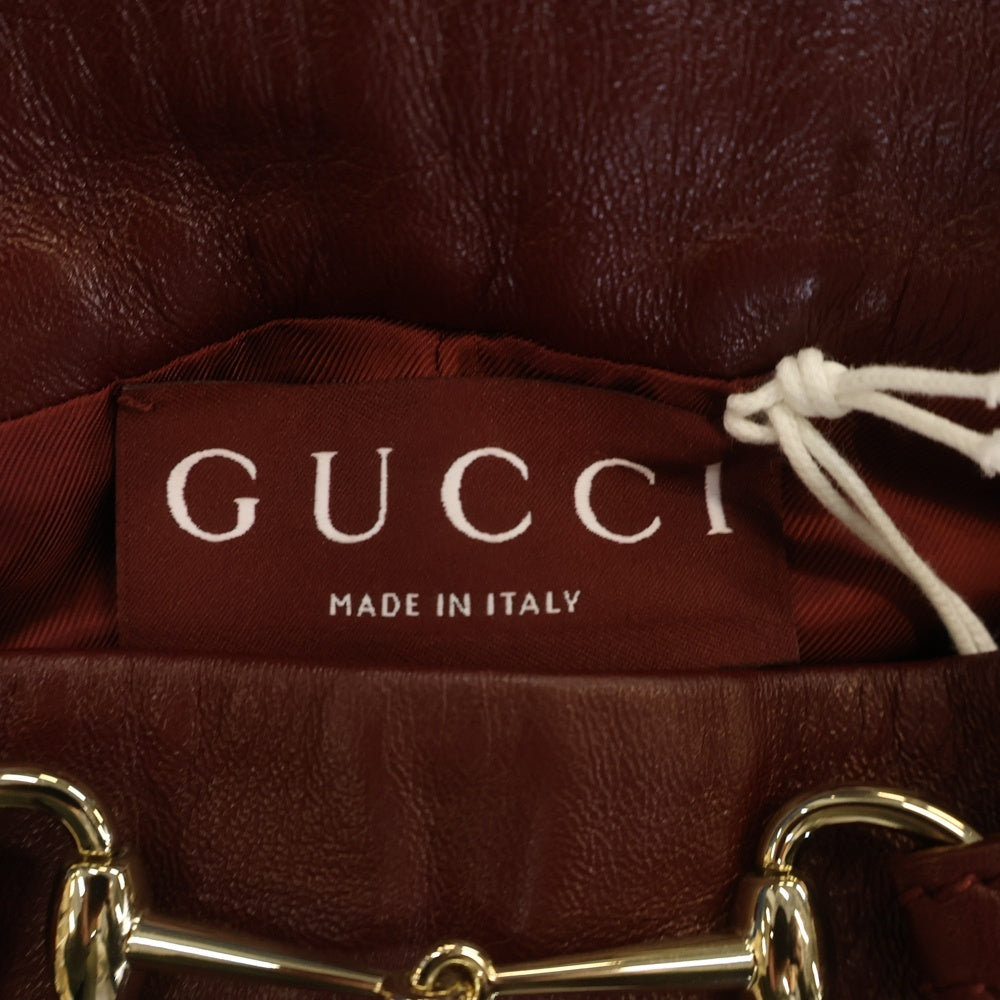 GUCCI(グッチ) ホースビット レザー ショートパンツ レッド 815075 XNA4G レディース