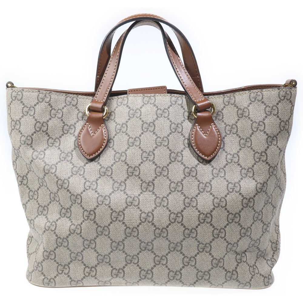 GUCCI(グッチ) GGスプリーム ハンドバッグ ベージュ 473887