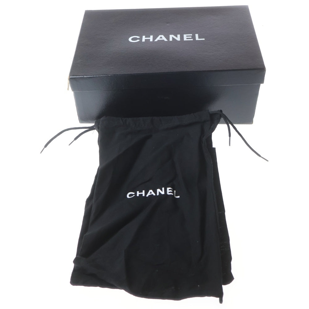CHANEL(シャネル) キャップトゥ ココマーク パンプス ブラック レザー #35 G28125 レディース