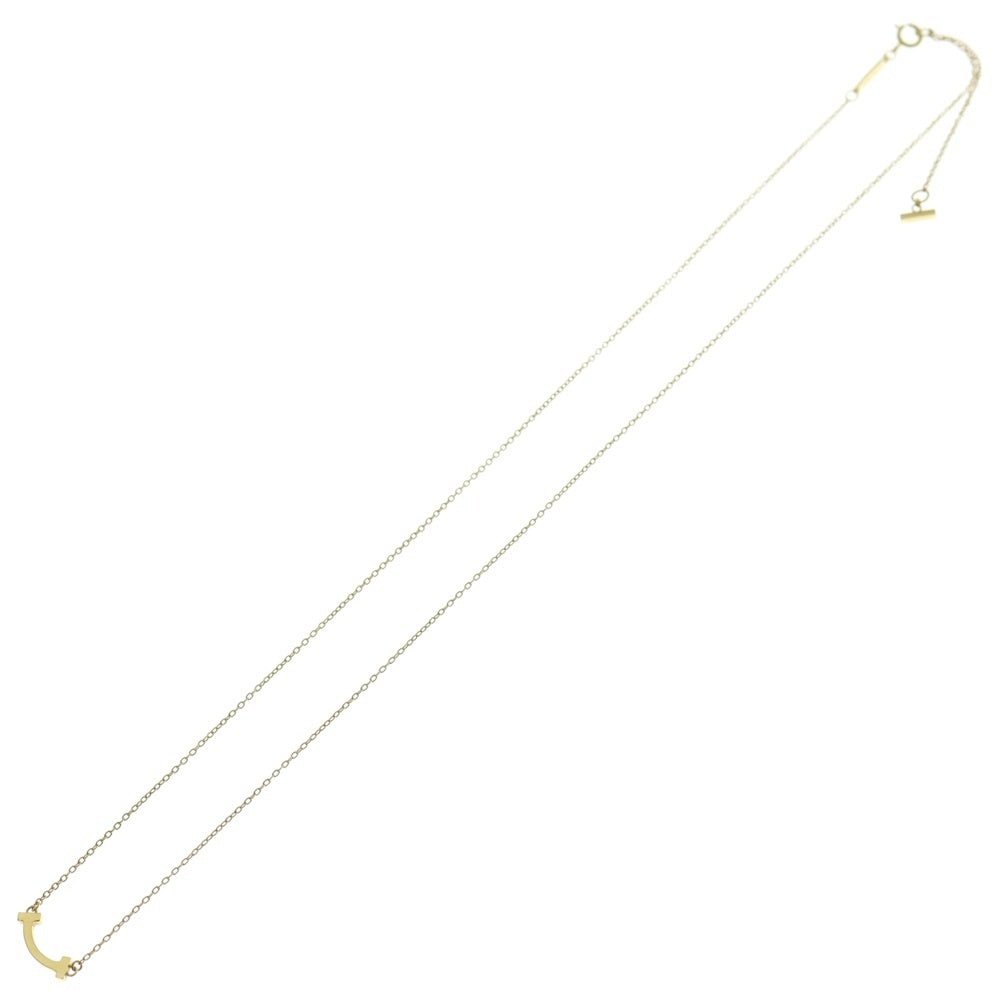 TIFFANY & Co.(ティファニー) Tスマイル ミニ ネックレス ペンダント チェーン Au750YG 2.3g レディース