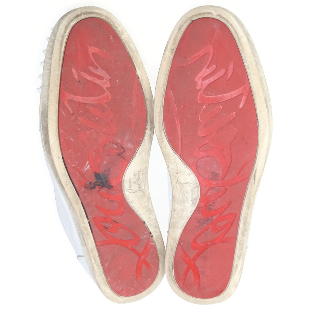 CHRISTIAN LOUBOUTIN(クリスチャンルブタン) スタッズ ローカットレザースニーカー ホワイト レディース