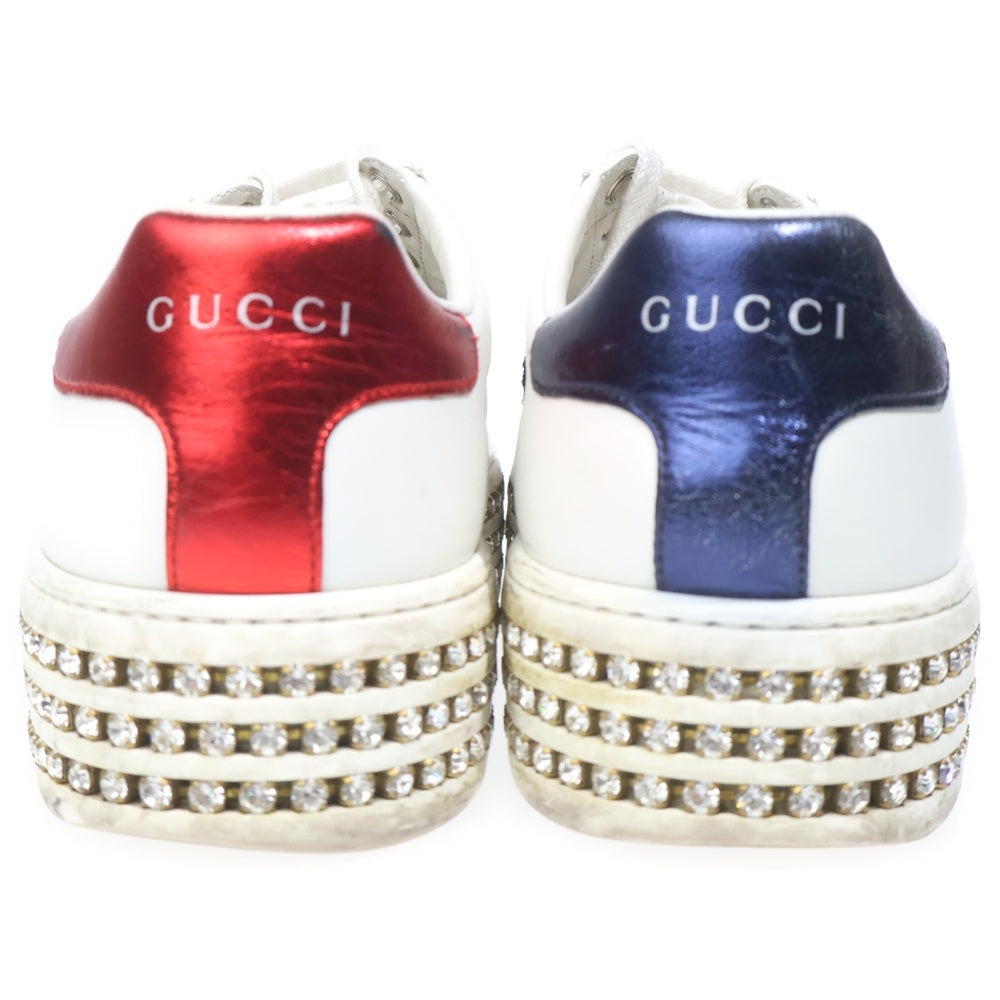 GUCCI(グッチ) ACE シェリーライン ローカットスニーカー ホワイト レディース