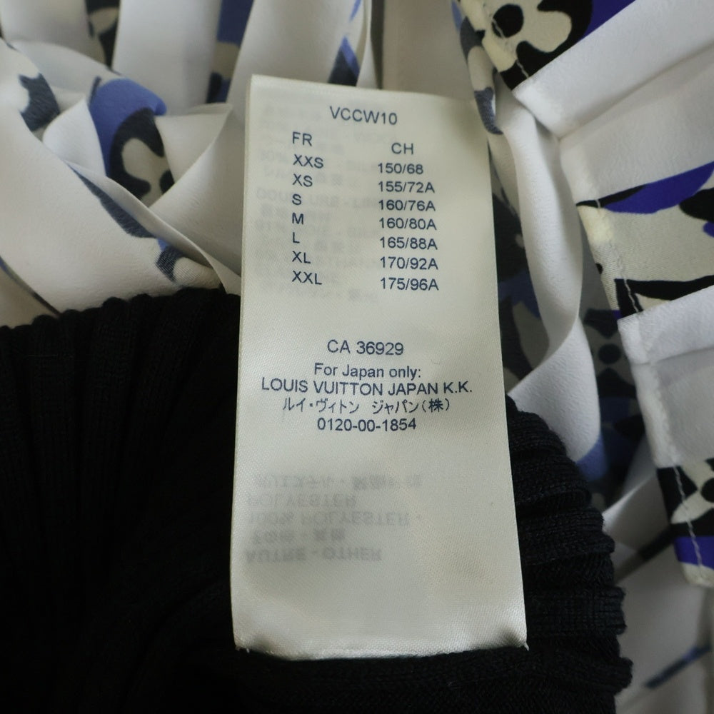 LOUIS VUITTON(ルイヴィトン) 19SS モノグラムバイマテリアル ニットドレス ワンピース ブラック/ホワイト レディース RW191W LQC FGKD12