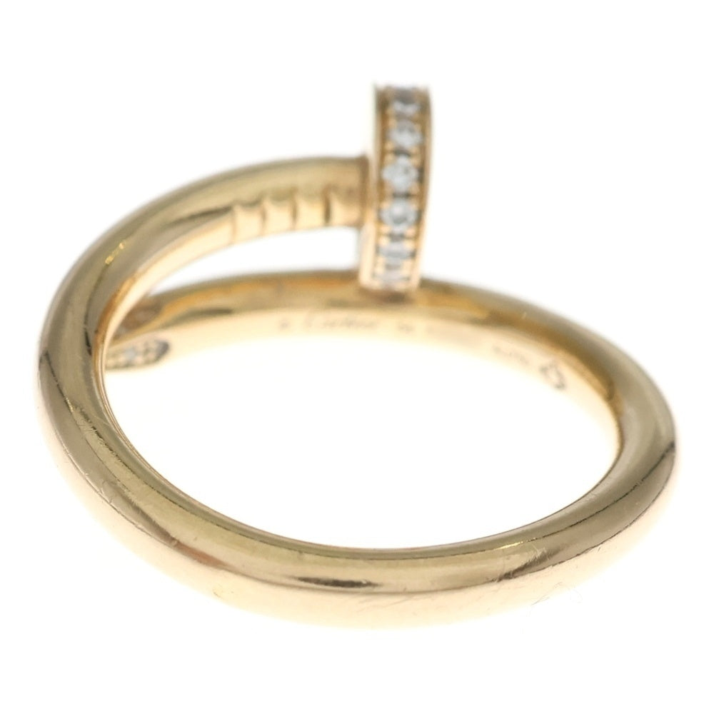 Cartier(カルティエ) ジュストアンクル パヴェ ダイヤリング K18 Au750 PG ピンクゴールド 指輪 レディース