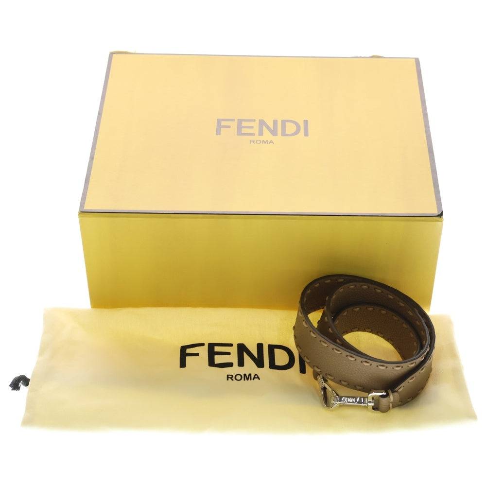 FENDI(フェンディ) セレリア マンマバケット ワンショルダーバッグ ブラウン レザー シルバー金具 レディース