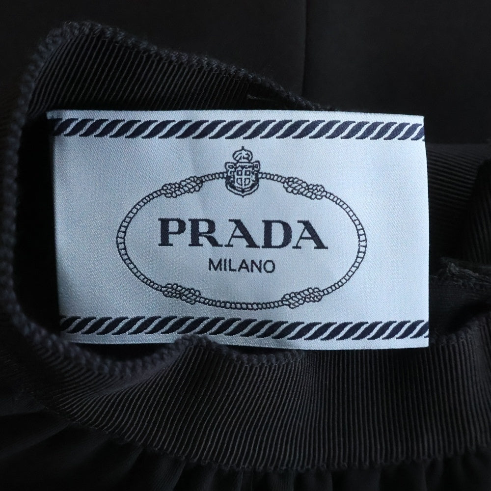 PRADA(プラダ) トライアングルプレート ノースリーブワンピース ブラック P3H46