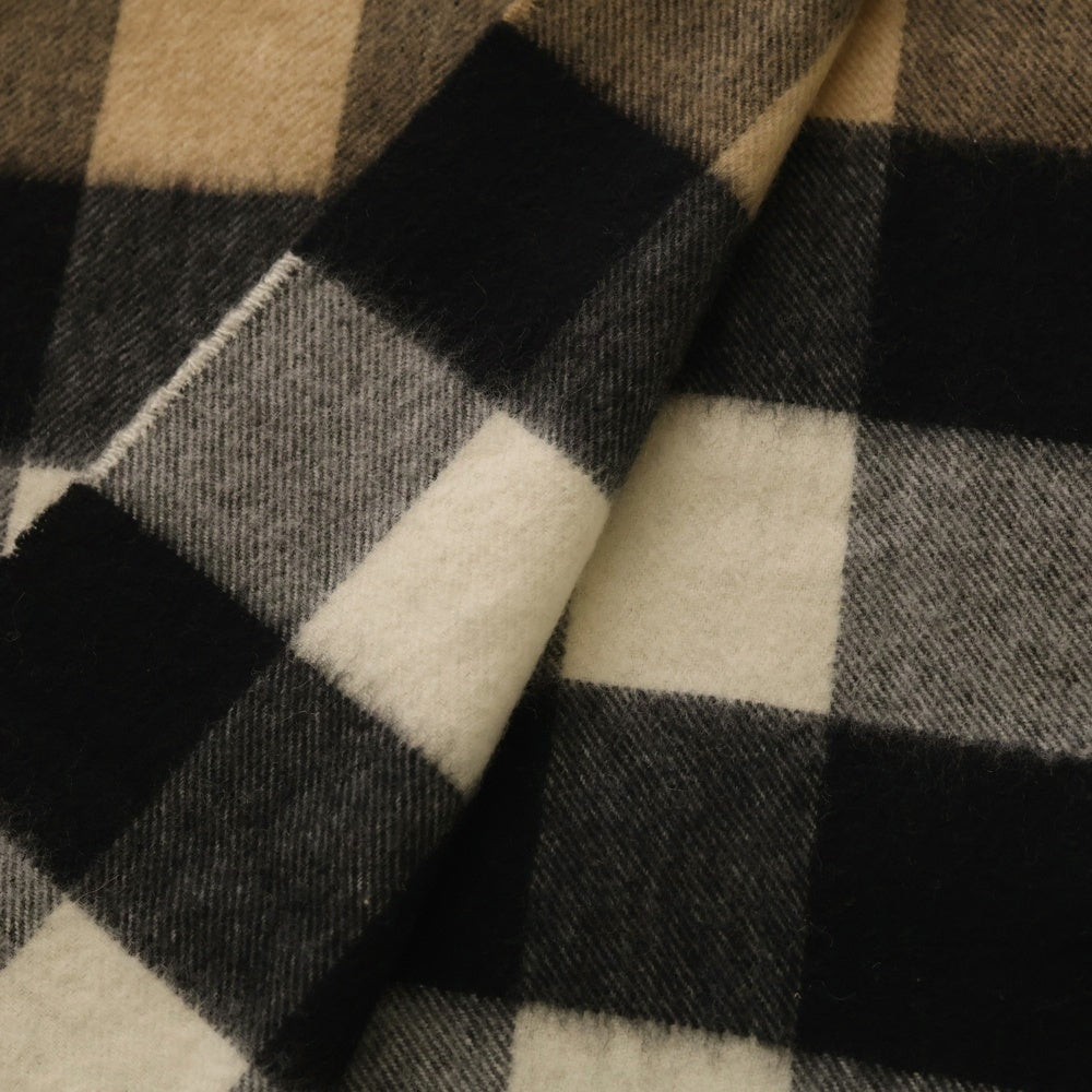 BURBERRY(バーバリー) ノバチェック総柄 カシミヤ フリンジマフラー ベージュ 4031079 レディース