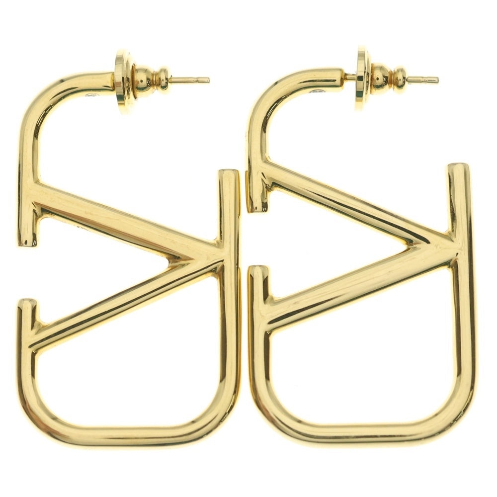 VALENTINO(ヴァレンティノ) Vロゴシグネチャー メタルピアス ゴールド GP ピアス アクセサリー レディース