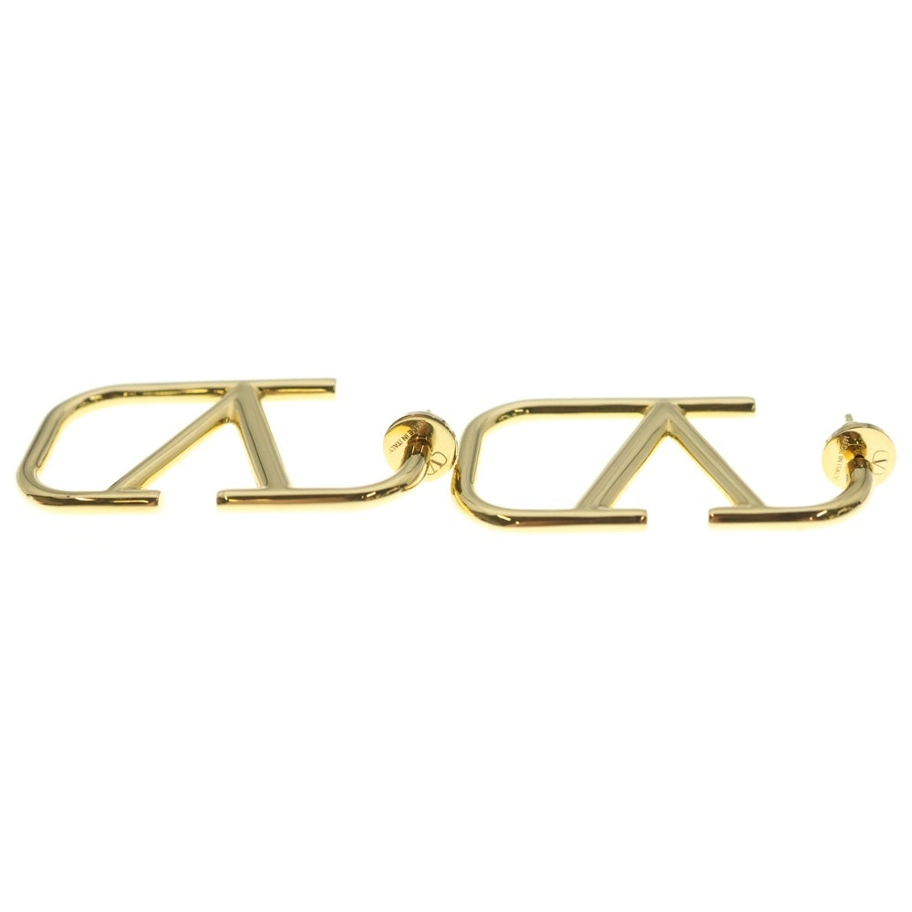 VALENTINO(ヴァレンティノ) Vロゴシグネチャー メタルピアス ゴールド GP ピアス アクセサリー レディース