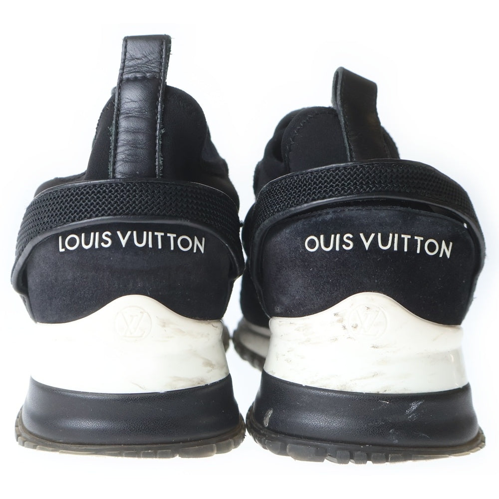 LOUIS VUITTON(ルイヴィトン) LV ランアウェイ ライン ラバーロゴ レースアップ ローカットシューズ スニーカー ブラック レディース
