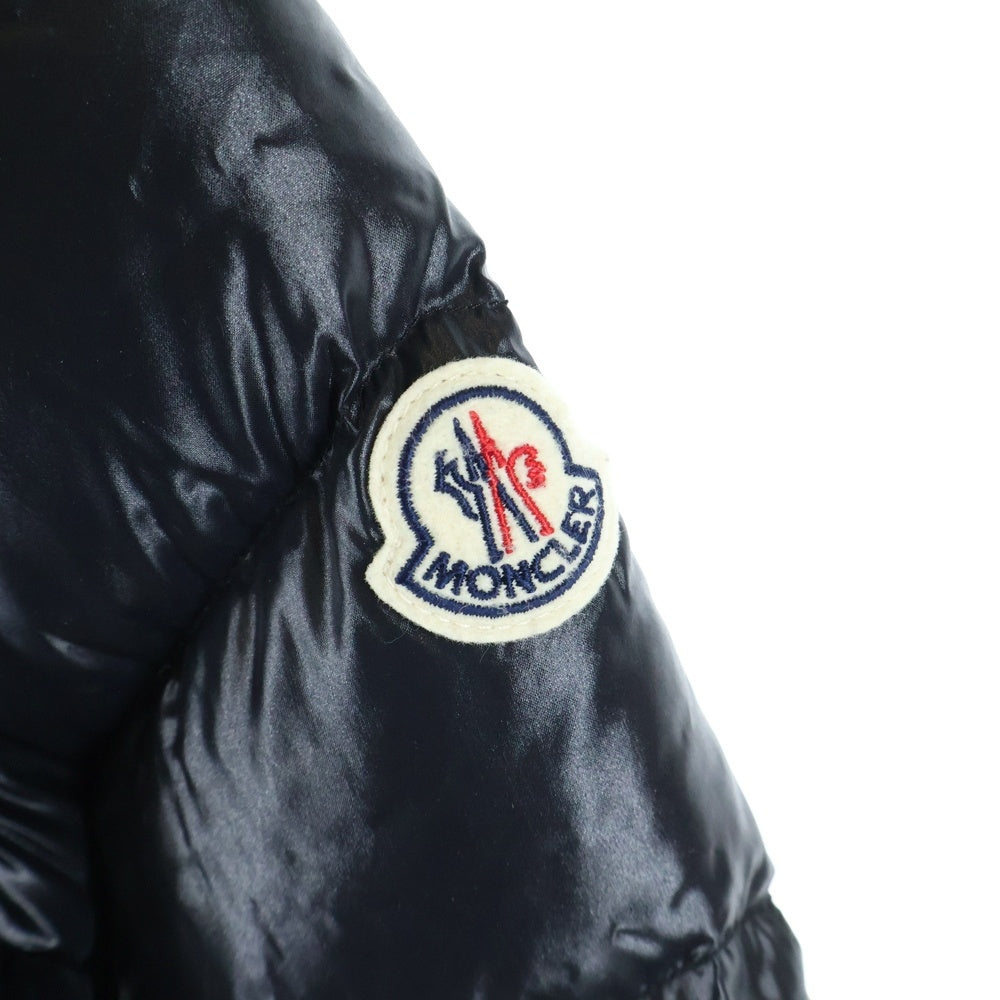 MONCLER(モンクレール) FULMARUS フルマルス ワッペンロゴ ファー フーデッド ジップアップ ダウン ロング ジャケット コート ブラック レディース F20931C56502