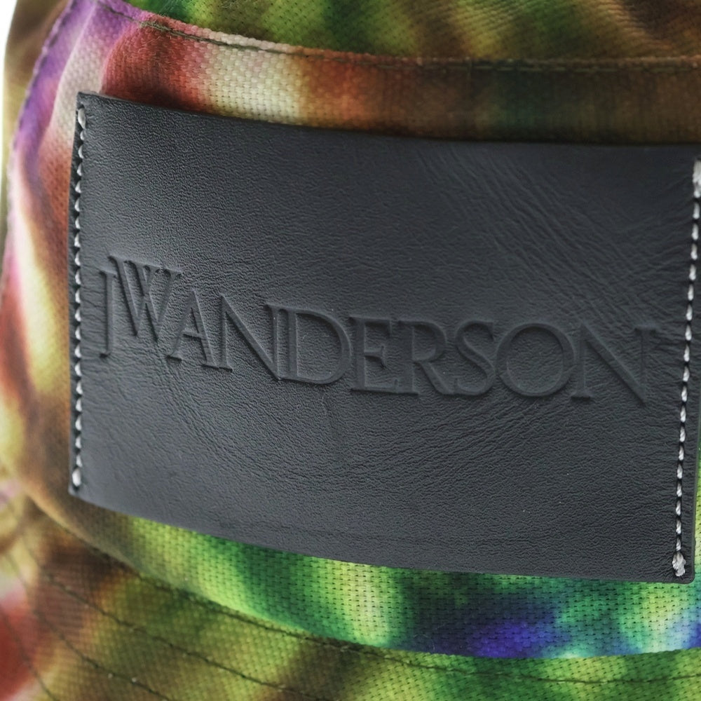 J.W.ANDERSON(ジェー ダブリュー アンダーソン) ダイダイ染 総柄 キャンバス バケットハット 帽子 マルチカラー