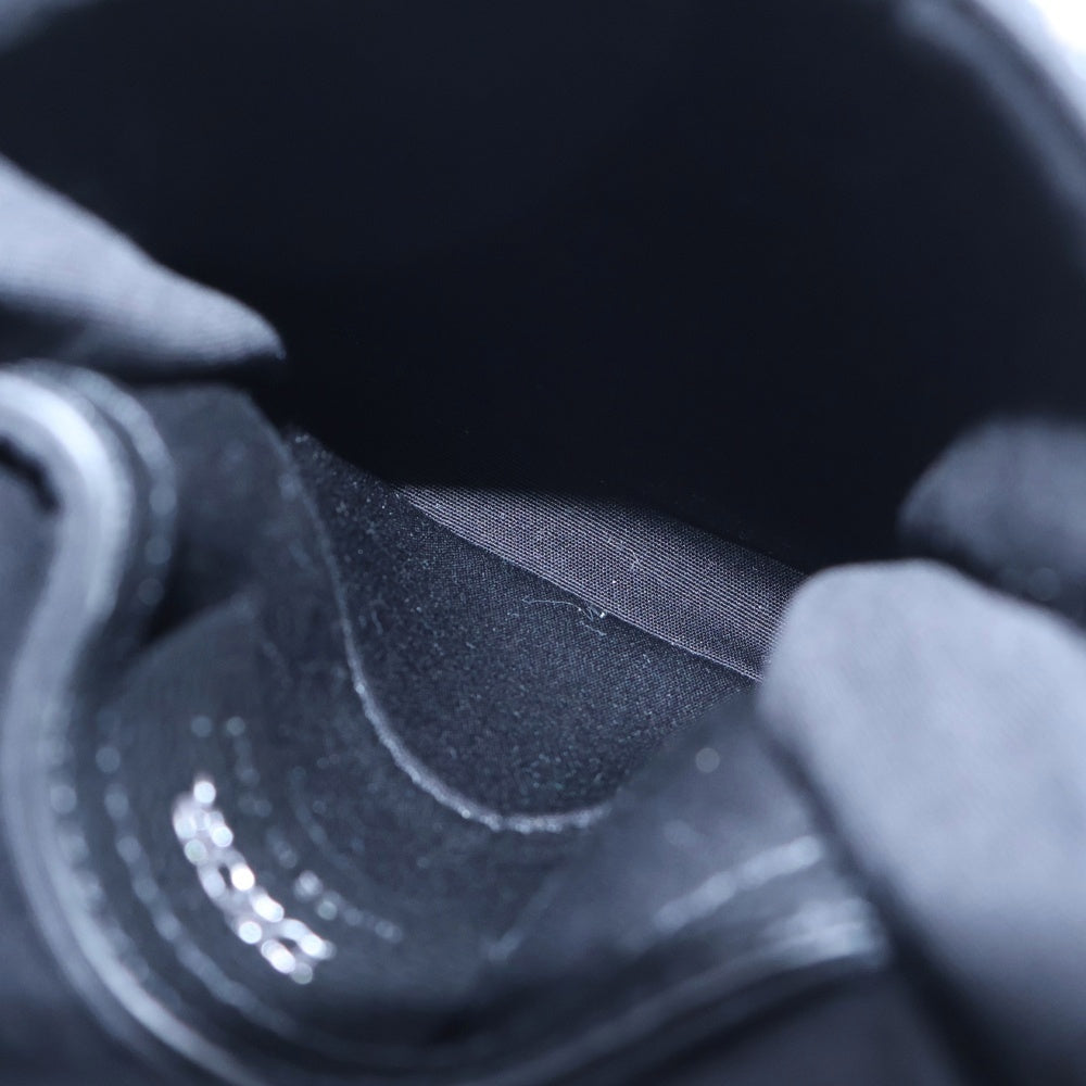 Christian Dior(クリスチャンディオール) サドル オブリーク バーティカルポーチ ショルダーバッグ フォンショルダー ミニバッグ ネイビー×ブラック キャンバス×レザー シルバー金具 レディース