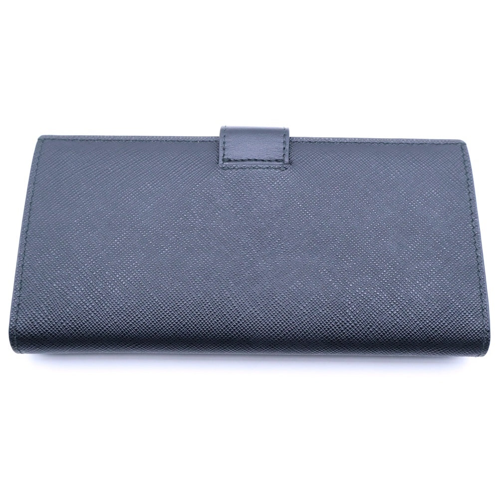 PRADA(プラダ) サフィアーノ 長財布 ロングウォレット カードケース ブラック 1MV025 ゴールド金具
