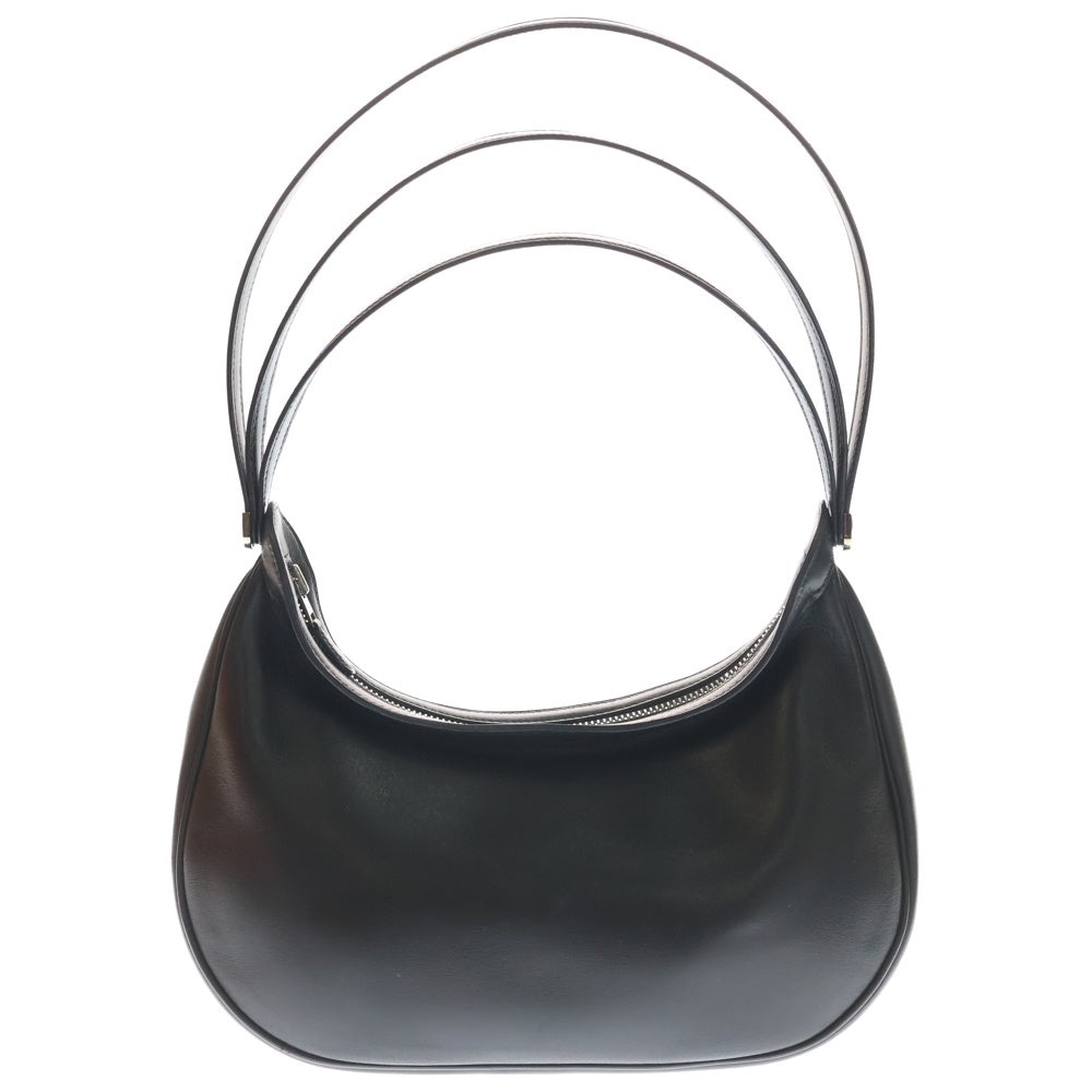 HERMES(エルメス) カポラル マルジェラ期 ワンショルダーバック ハンドバッグ ブラック カーフレザー シルバー金具 □F刻印 レディース