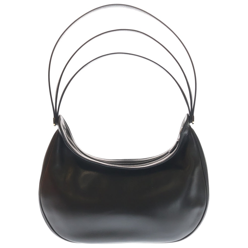 HERMES(エルメス) カポラル マルジェラ期 ワンショルダーバック ハンドバッグ ブラック カーフレザー シルバー金具 □F刻印 レディース