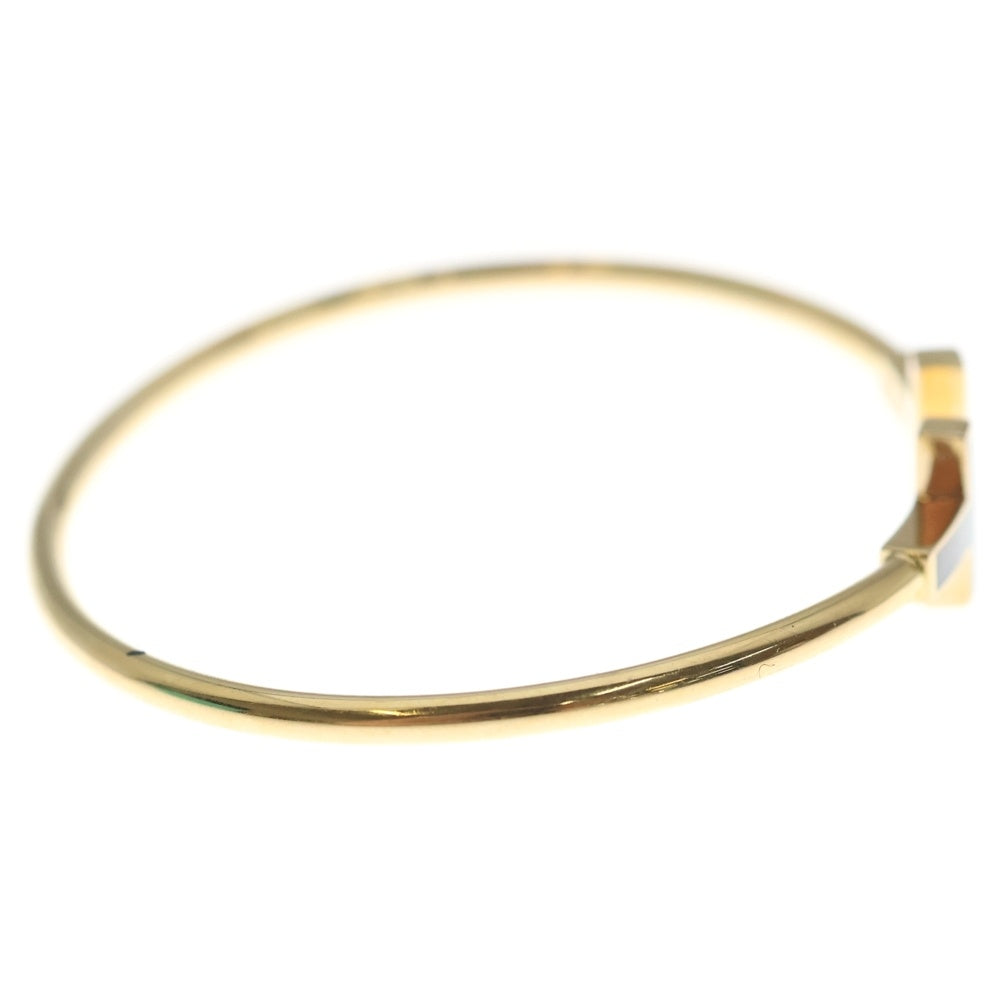 TIFFANY & Co.(ティファニー) Tワイヤー マザーオブパール バングル ブレスレット K18 ゴールド