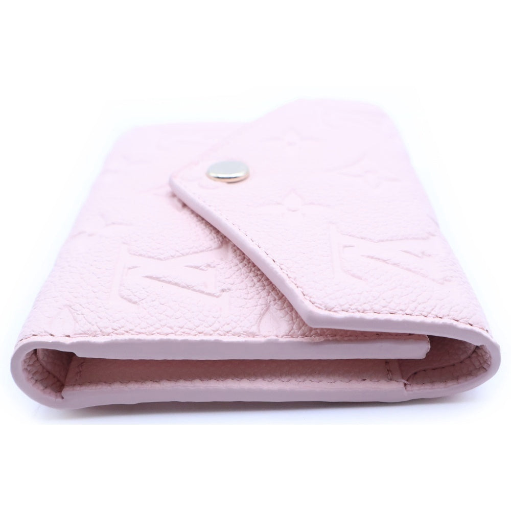 LOUIS VUITTON(ルイヴィトン) モノグラムアンプラント ポルトフォイユヴィクトリーヌ 三つ折り財布 コンパクトウォレット ピンク レザー M26895 ゴールド金具 レディース