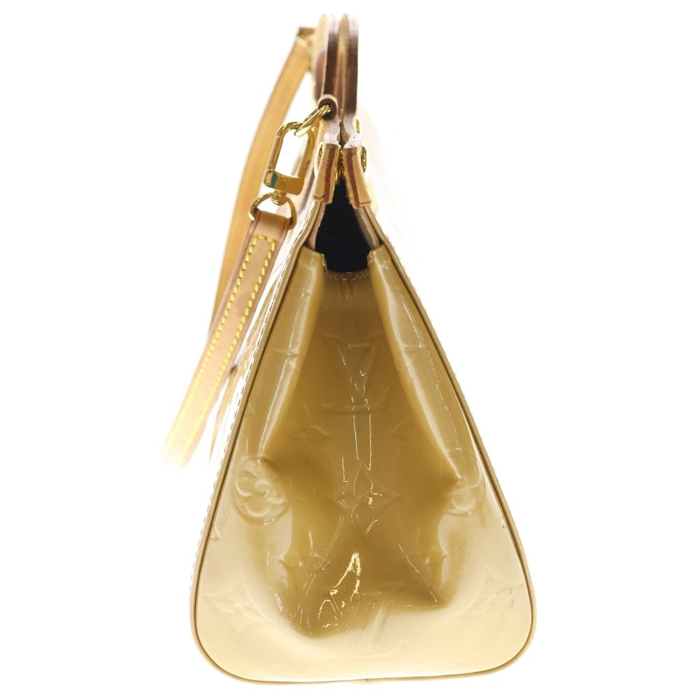 LOUIS VUITTON(ルイヴィトン) ヴェルニ ロクスバリードライブ 2WAYバッグ ハンドバッグ ショルダーバッグ ベージュ ブラウン レザー×エナメル M91372 ゴールド金具 レディース