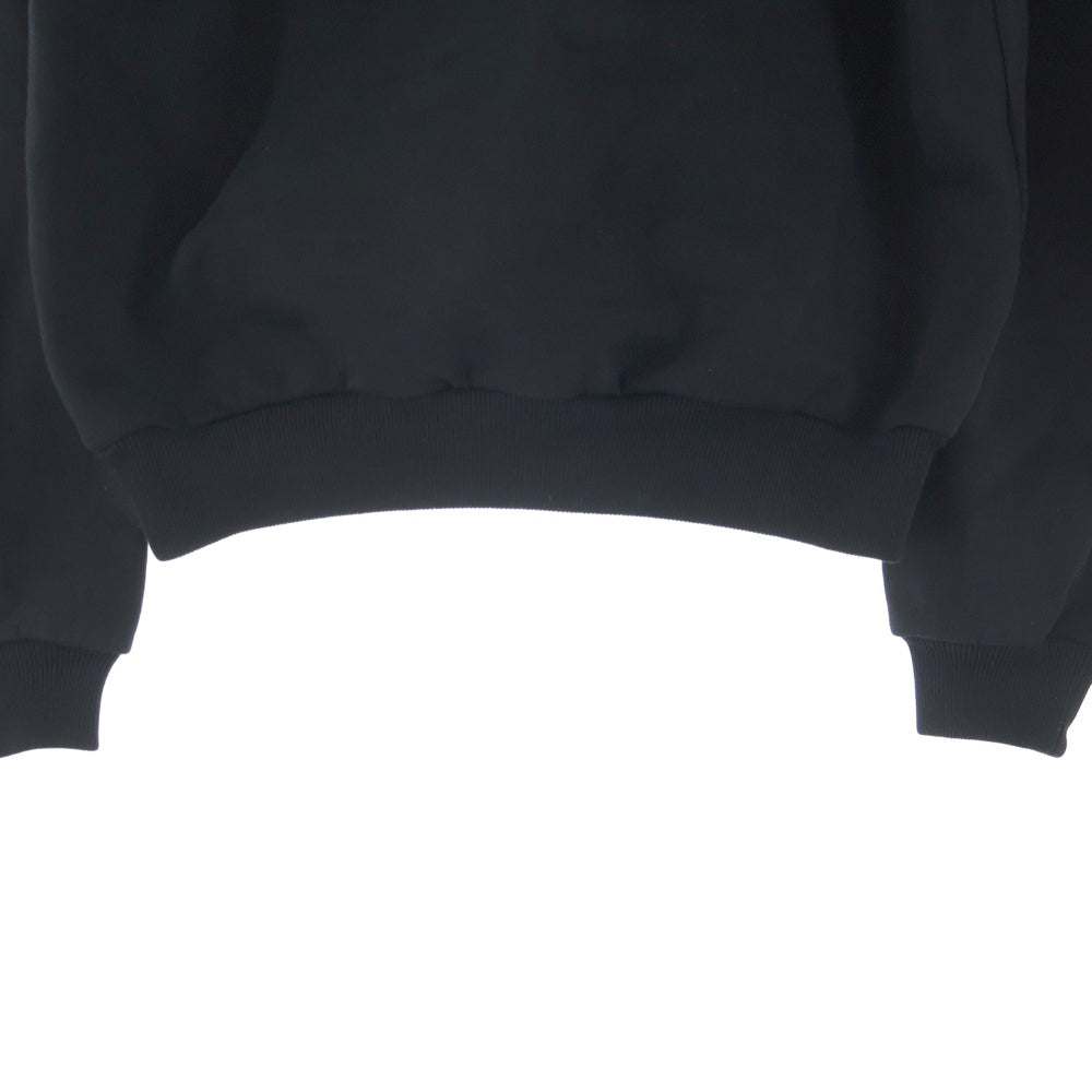 BALENCIAGA(バレンシアガ) キャンペーンロゴプリント プルオーバースウェットパーカー フーディー ブラック 556145