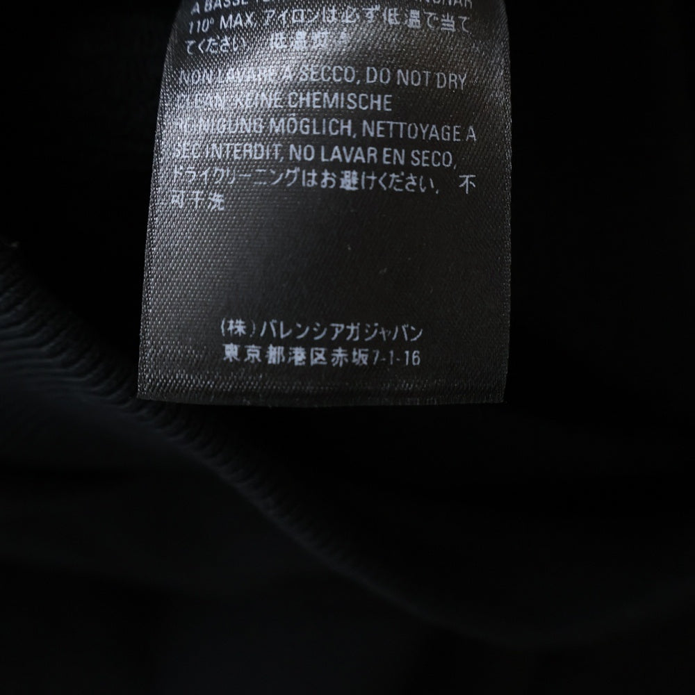 BALENCIAGA(バレンシアガ) キャンペーンロゴプリント プルオーバースウェットパーカー フーディー ブラック 556145