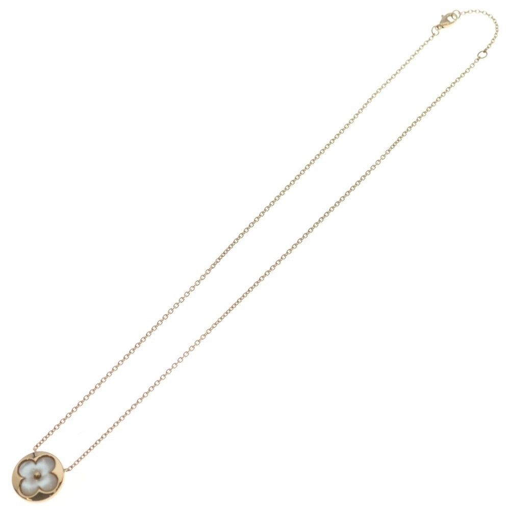 LOUIS VUITTON(ルイヴィトン) パンダンティフ モノグラム サン ナクレ マザーオブパール ネックレス ペンダント Au750 K18 PG ピンクゴールド Q93520