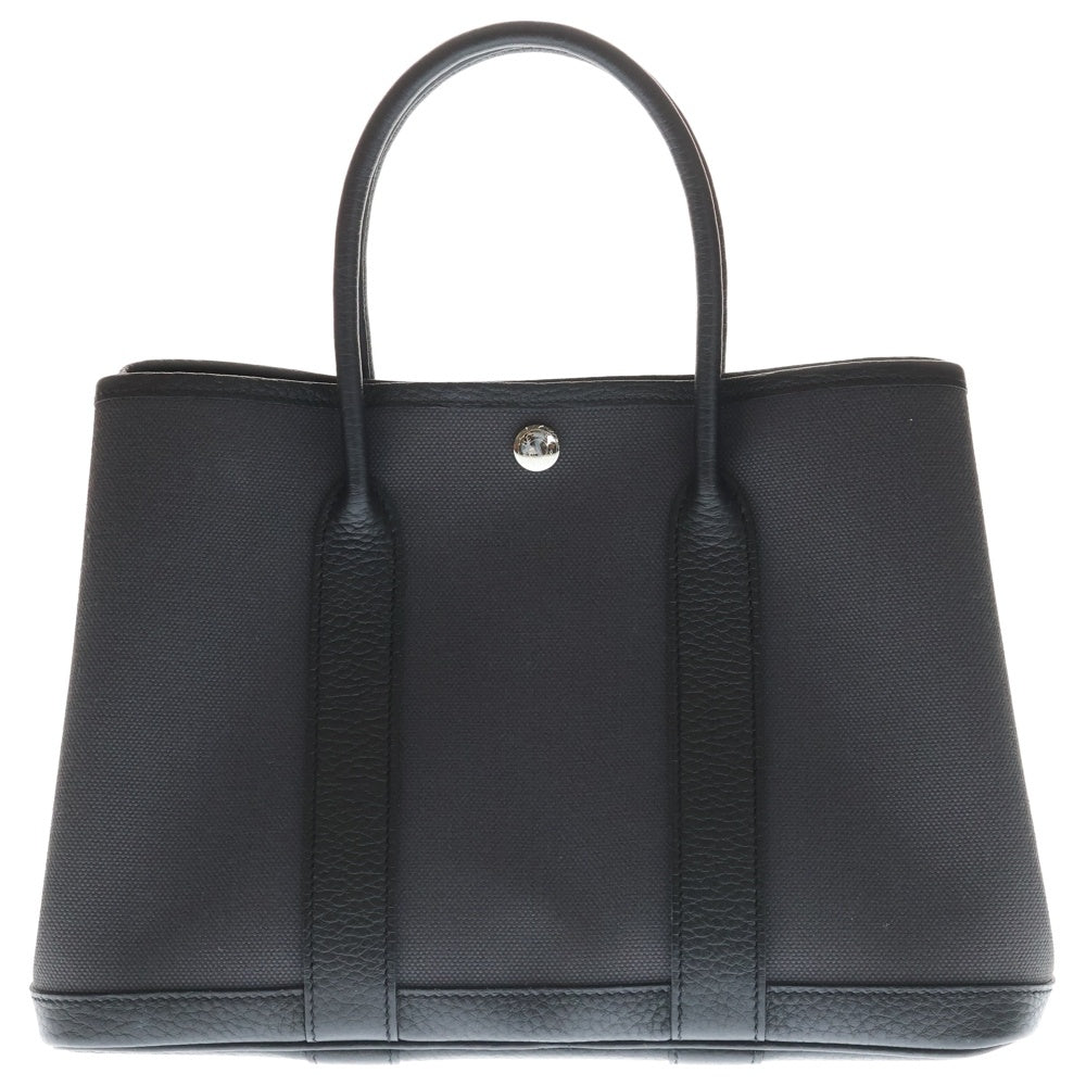 HERMES(エルメス) ガーデンパーティーTPM トワルアッシュ×ネゴンダ ハンドバッグ W刻印 シルバー金具 レディース