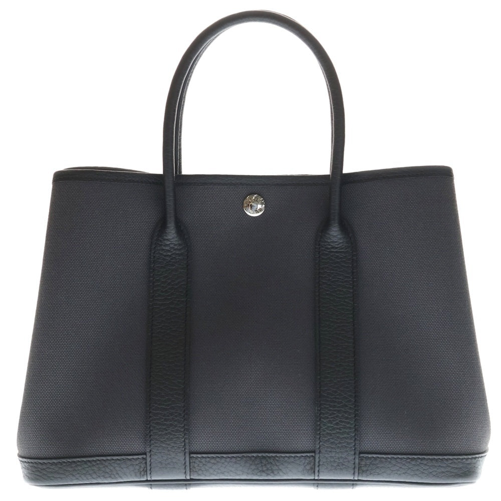 HERMES(エルメス) ガーデンパーティーTPM トワルアッシュ×ネゴンダ ハンドバッグ W刻印 シルバー金具 レディース