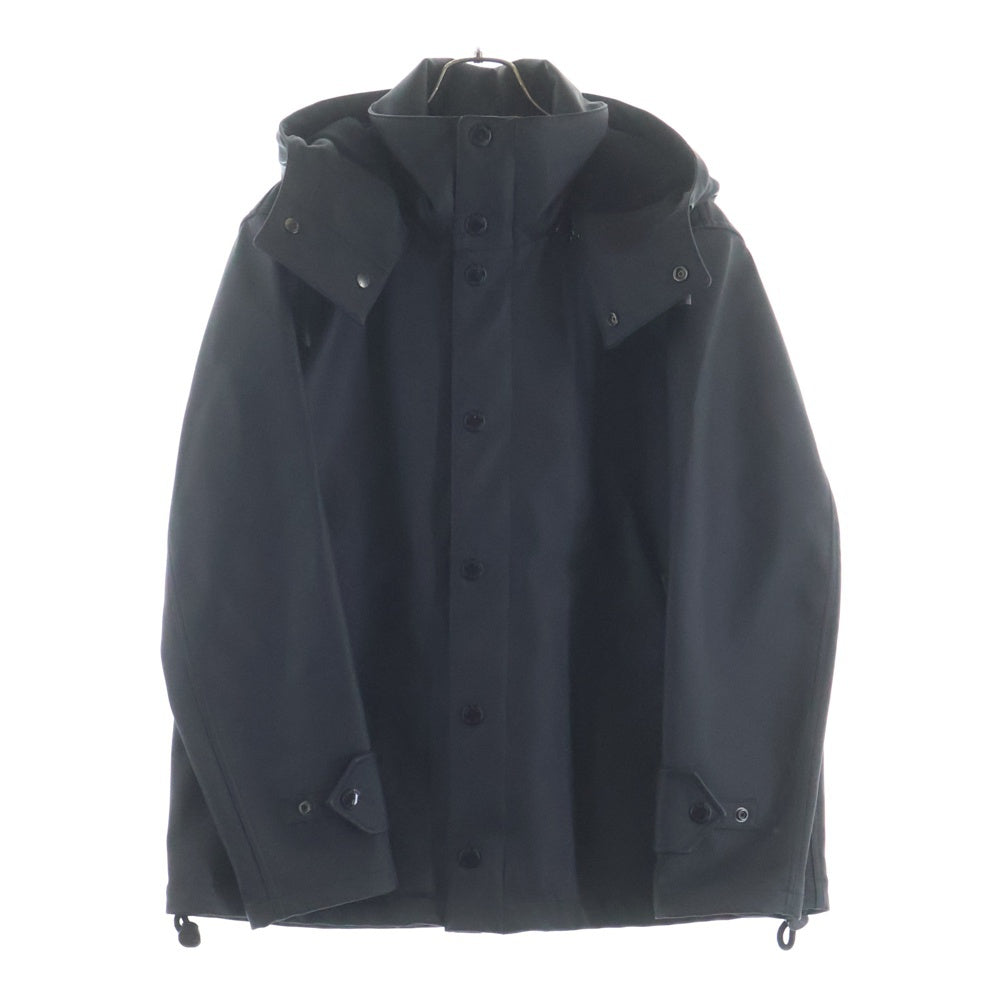 BURBERRY(バーバリー) フードロゴプリント マウンテン パーカー ジャケット コート ブラック