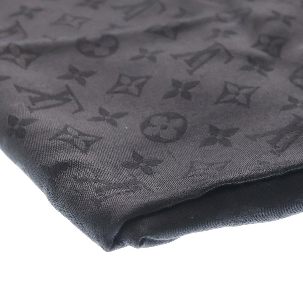 LOUIS VUITTON(ルイヴィトン) ショールモノグラム シルクウールストール ブラック M71329 レディース