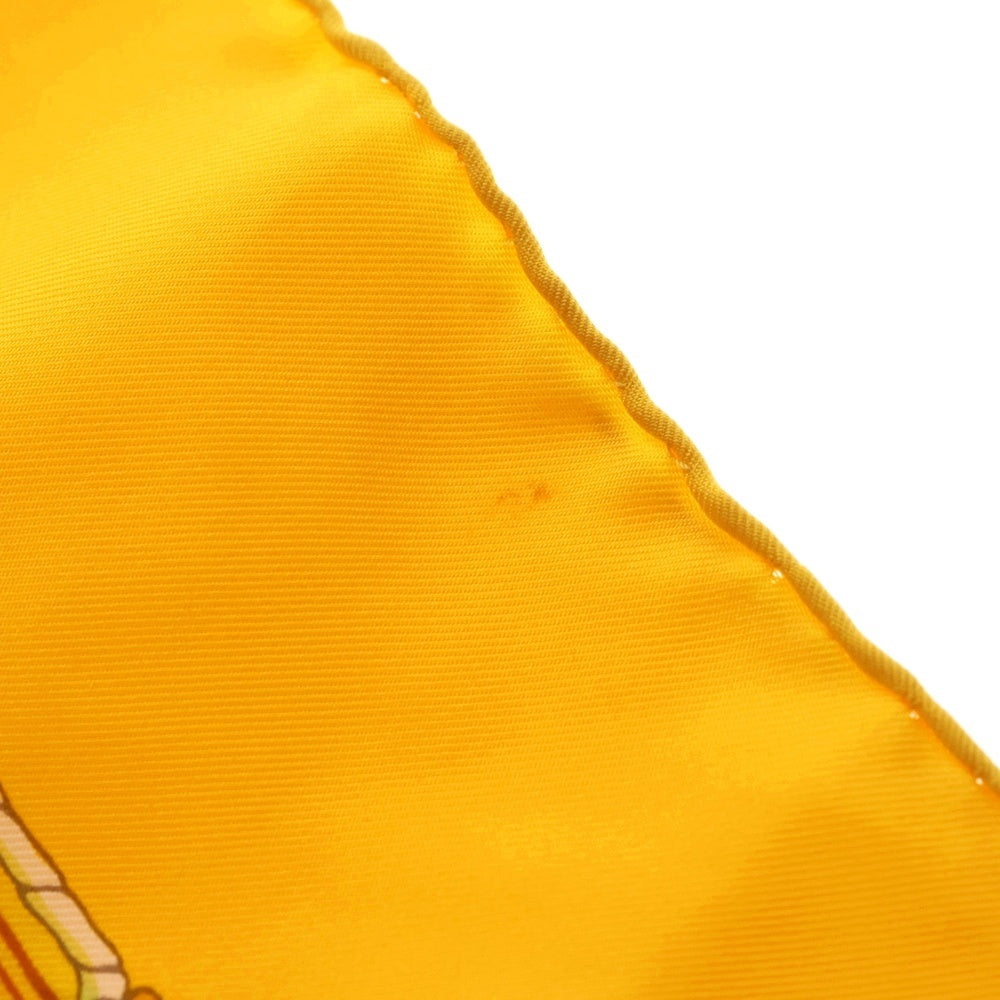 HERMES(エルメス) カレ90 ILES VANIKORO OU DE LA PEROUSE スカーフ イエロー