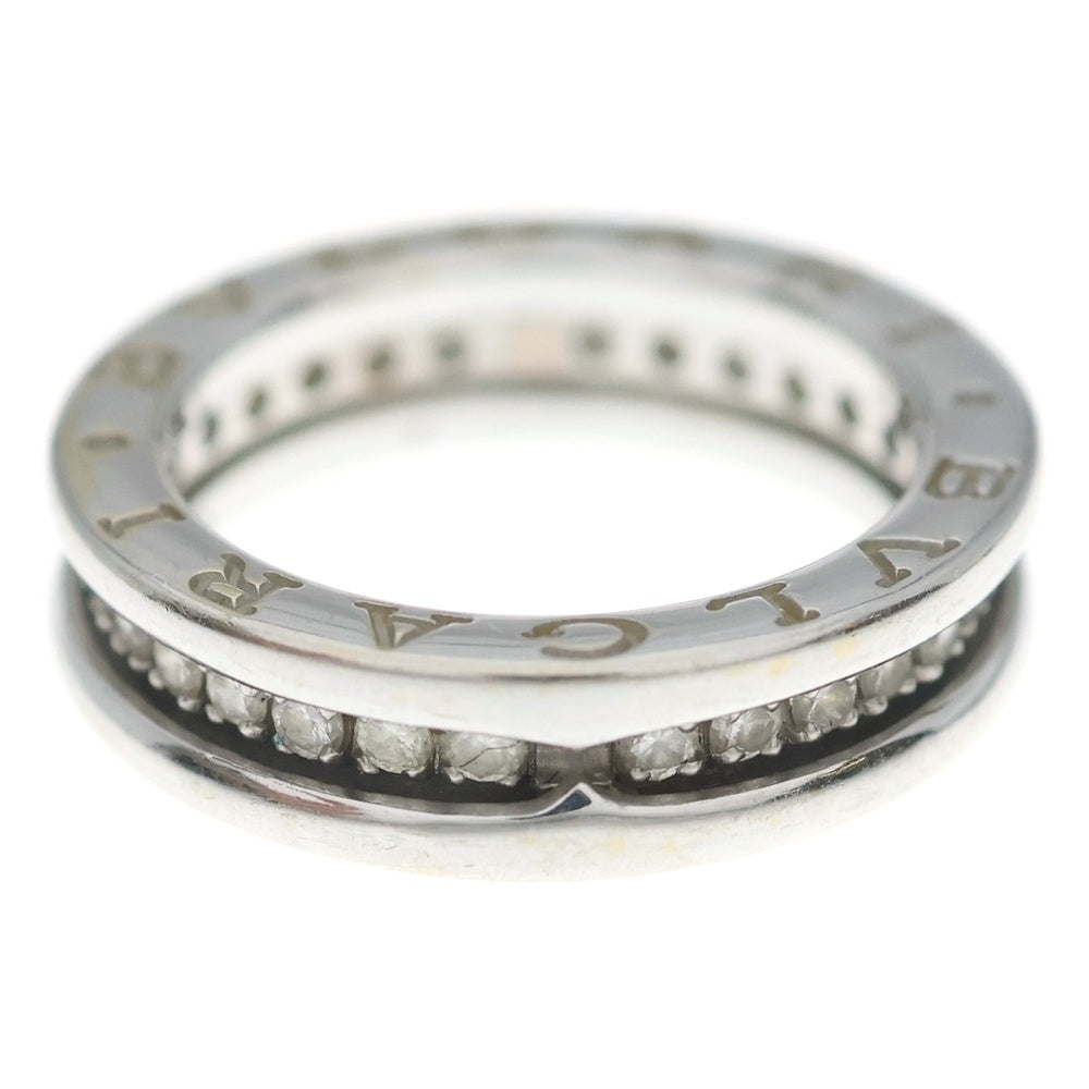 BVLGARI(ブルガリ) ビーゼロワン ワンバンド フルダイヤリングAu750 K18 WG ホワイトゴールド 指輪 レディース