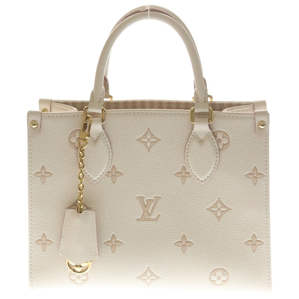 LOUIS VUITTON(ルイヴィトン) モノグラムアンプラント エデン オンザゴーPM 2WAYバッグ ハンドバッグ ショルダーバッグ ライトピンク レザー M14403 ゴールド金具 レディース