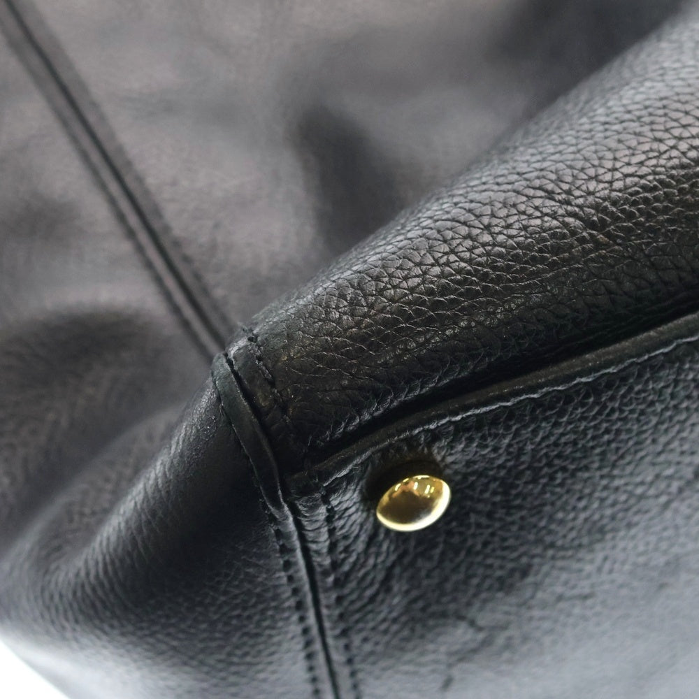 CHANEL(シャネル) エグゼクティブトートバッグ ハンドバッグ キルティング ブラック キャビアスキン ゴールド金具